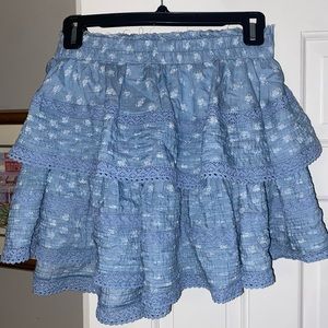 aerie mini ruffle skirt
